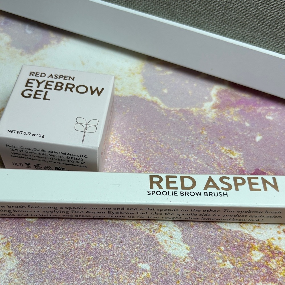 Red Aspen Eyebrow Gel and Spoolie Brow Brush Set